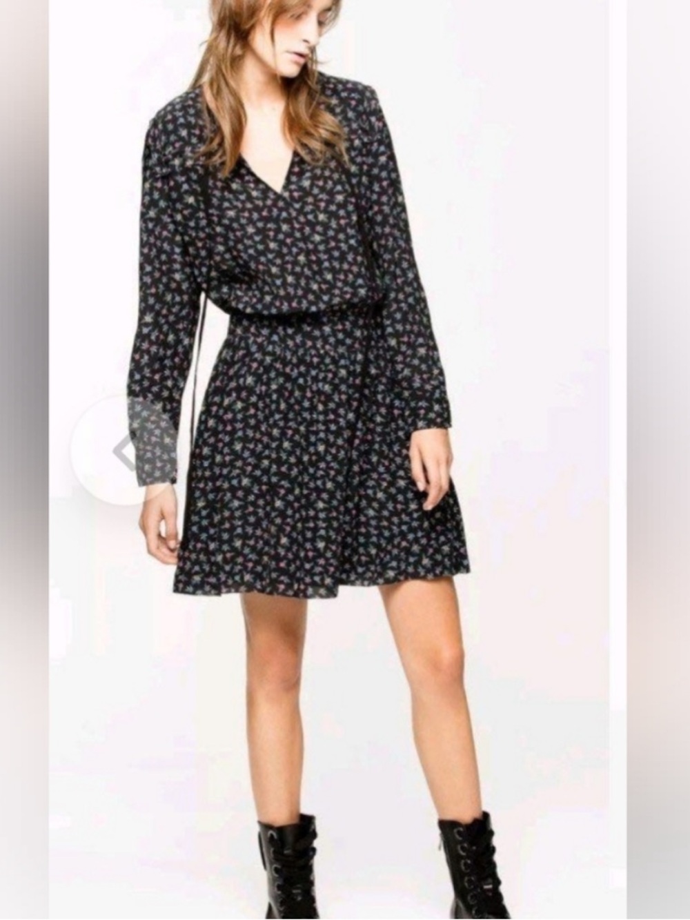 Zadig & Voltaire Remus Liberty Floral Dress Size Small Dark Floral